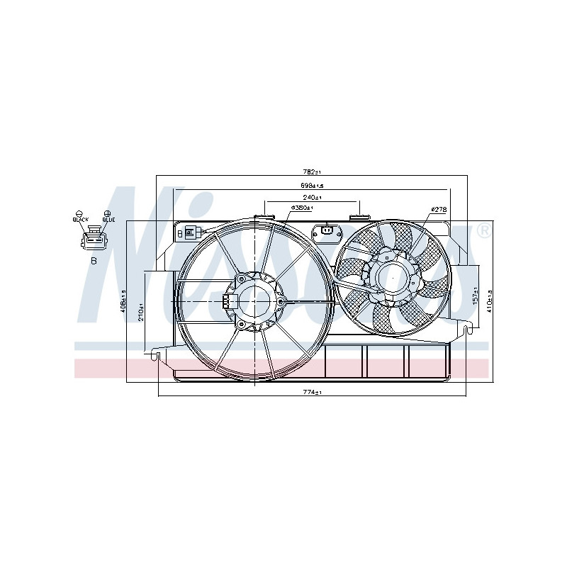 Ventilateur (refroidissement moteur) NISSENS