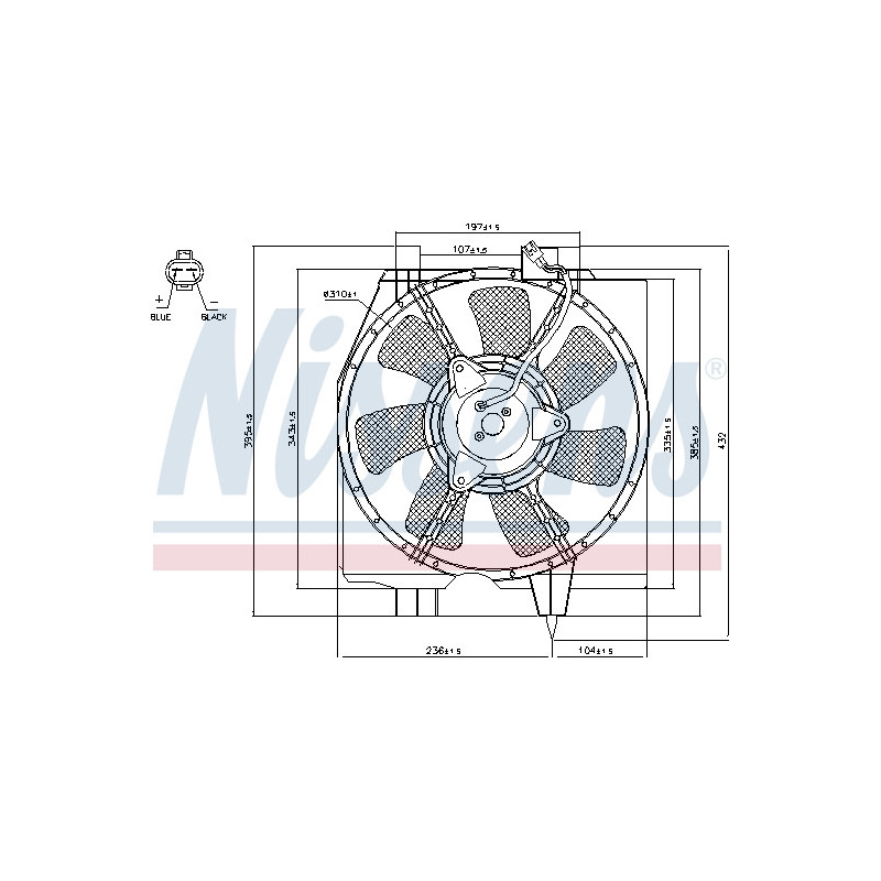 Ventilateur (refroidissement moteur) NISSENS