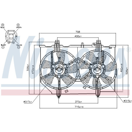 Ventilateur (refroidissement moteur) NISSENS