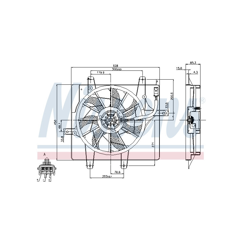 Ventilateur (refroidissement moteur) NISSENS