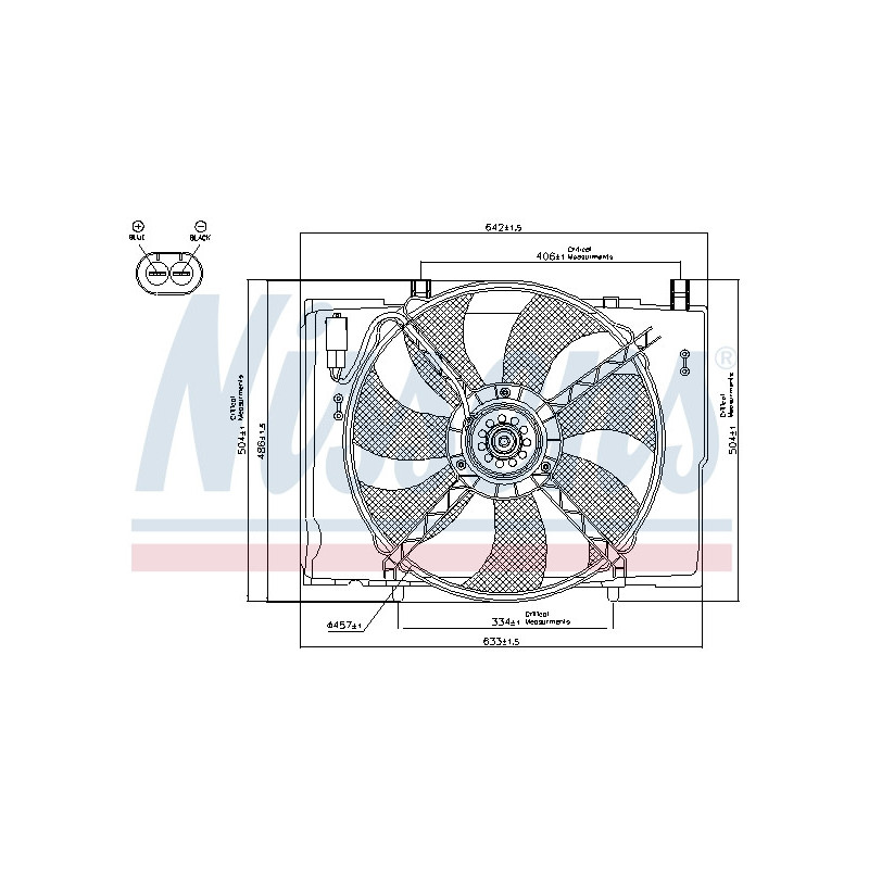 Ventilateur (refroidissement moteur) NISSENS