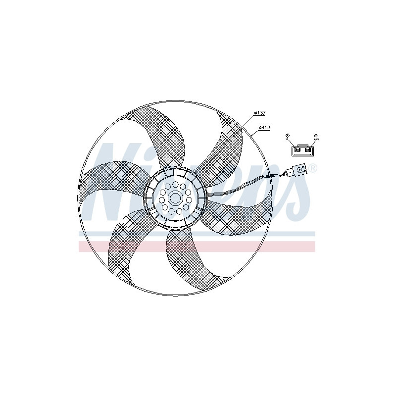 Ventilateur (refroidissement moteur) NISSENS