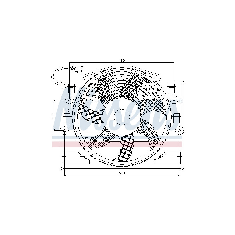 Ventilateur (refroidissement moteur) NISSENS