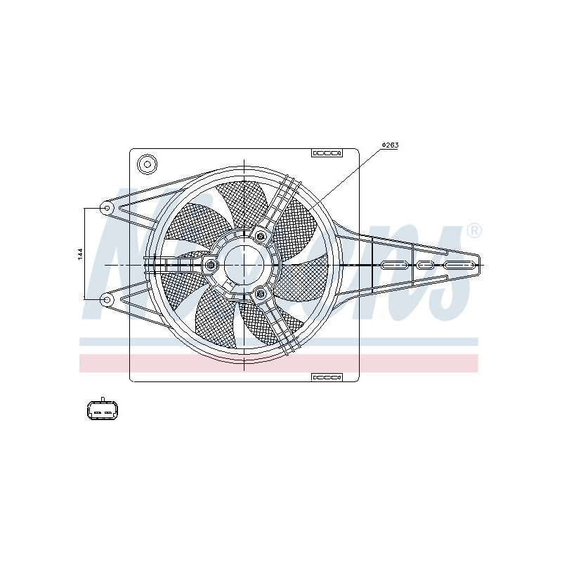 Ventilateur (refroidissement moteur) NISSENS