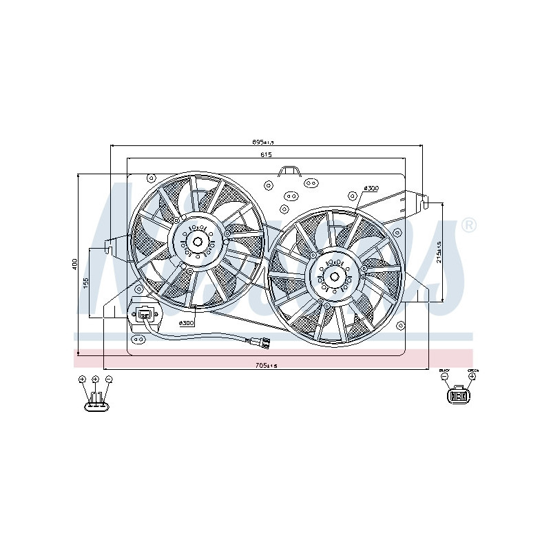 Ventilateur (refroidissement moteur) NISSENS