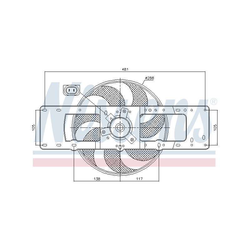 Ventilateur (refroidissement moteur) NISSENS