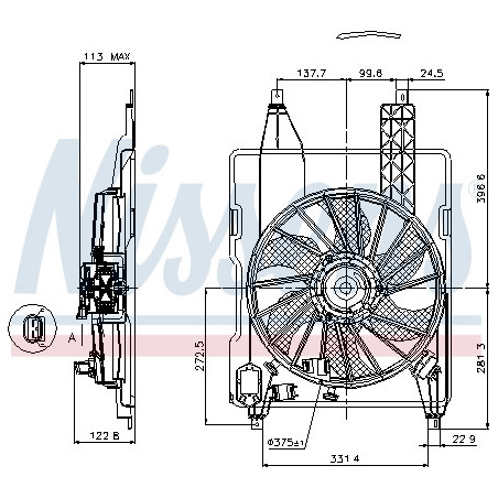 Ventilateur (refroidissement moteur) NISSENS