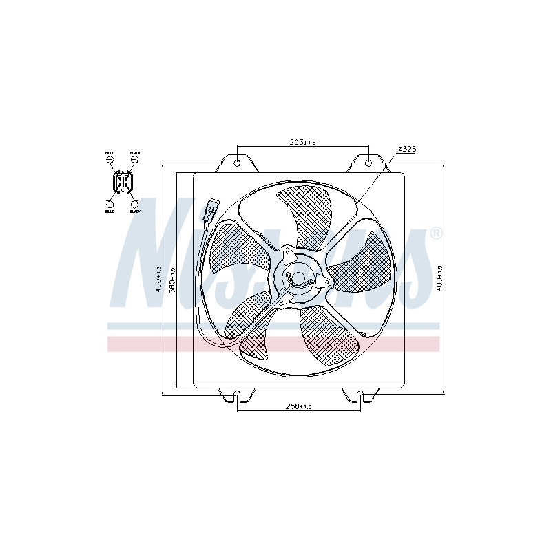 Ventilateur (refroidissement moteur) NISSENS