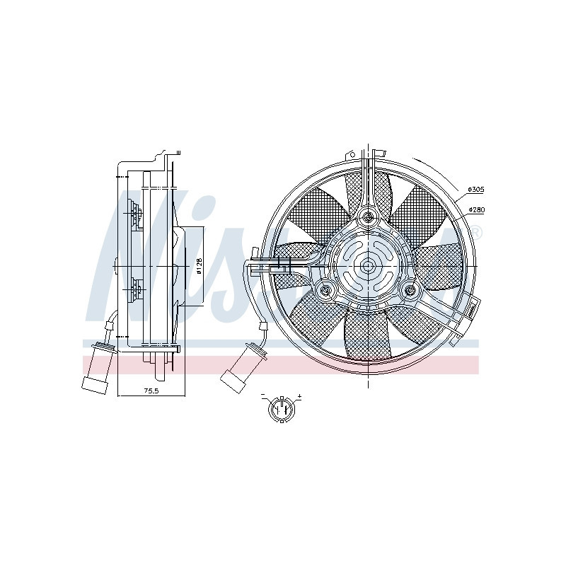 Ventilateur (refroidissement moteur) NISSENS