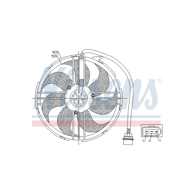 Ventilateur (refroidissement moteur) NISSENS