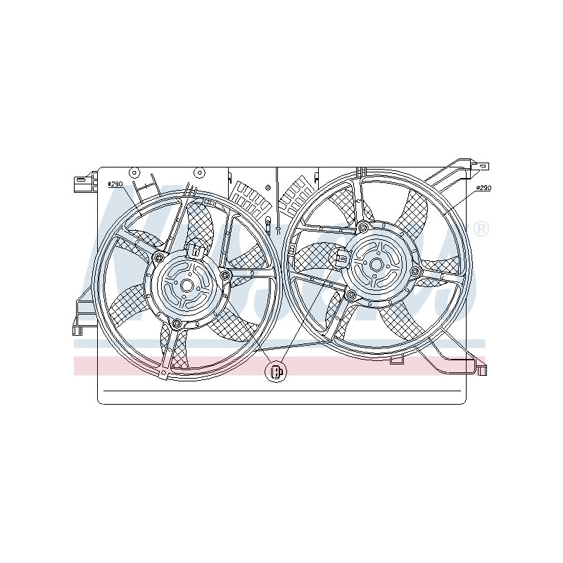 Ventilateur (refroidissement moteur) NISSENS