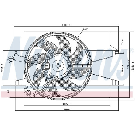 Ventilateur (refroidissement moteur) NISSENS