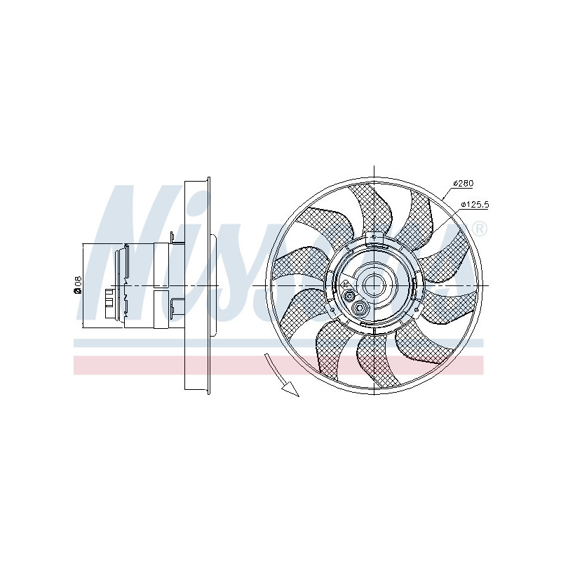Ventilateur (refroidissement moteur) NISSENS