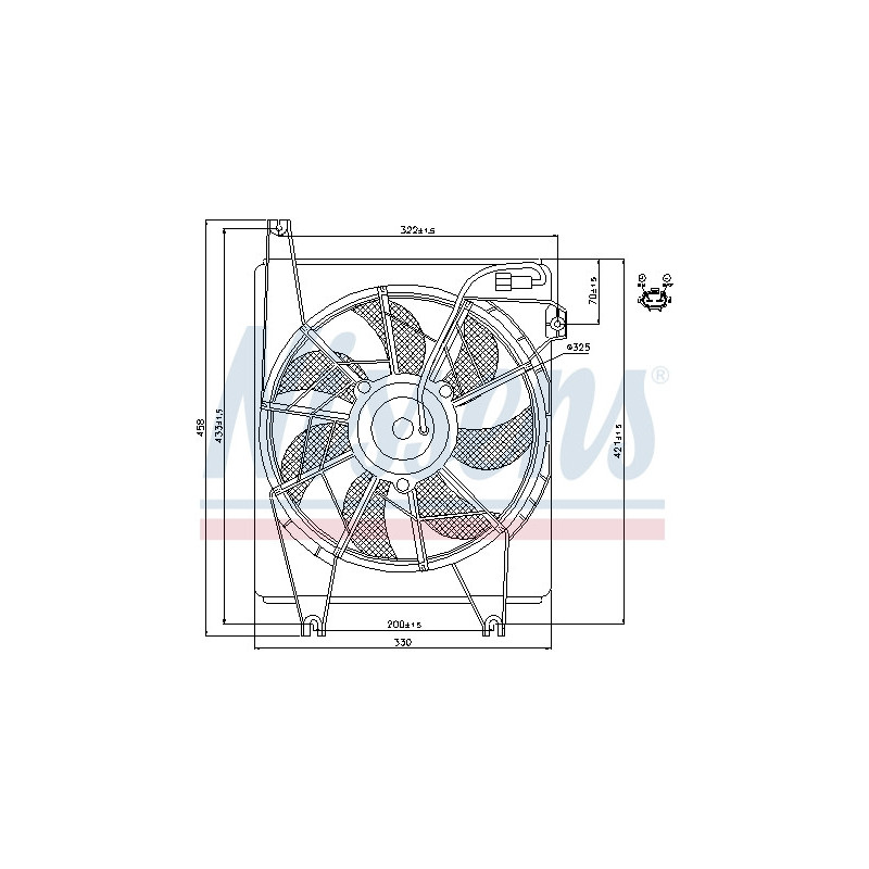 Ventilateur (refroidissement moteur) NISSENS