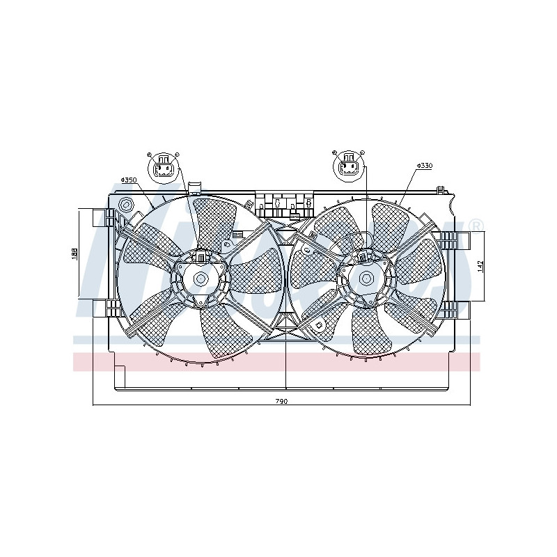 Ventilateur (refroidissement moteur) NISSENS