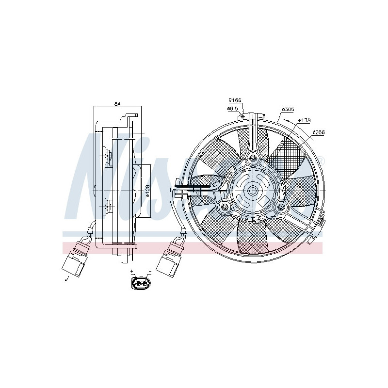 Ventilateur (refroidissement moteur) NISSENS