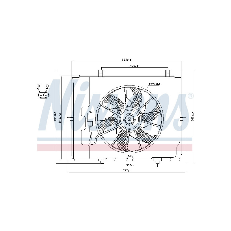 Ventilateur (refroidissement moteur) NISSENS