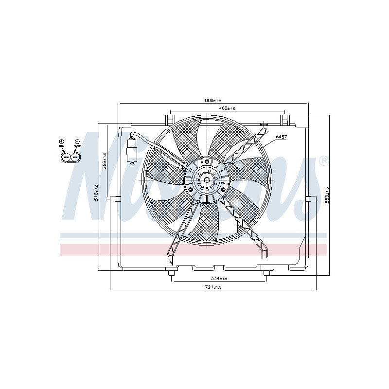 Ventilateur (refroidissement moteur) NISSENS