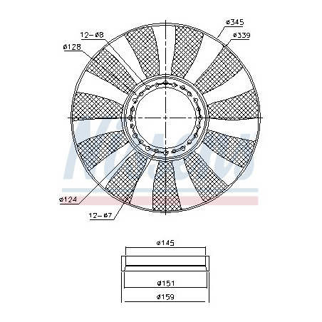 Ventilateur (refroidissement moteur) NISSENS