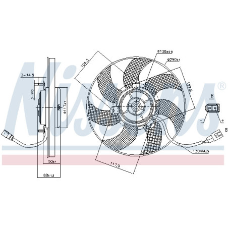 Ventilateur (refroidissement moteur) NISSENS