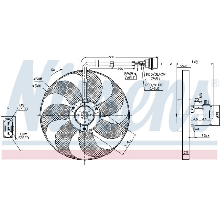 Ventilateur (refroidissement moteur) NISSENS