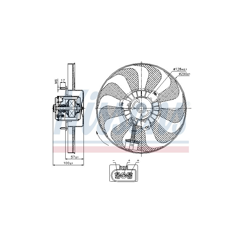Ventilateur (refroidissement moteur) NISSENS