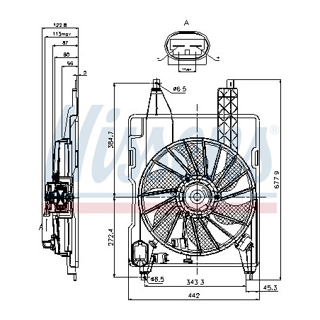 Ventilateur (refroidissement moteur) NISSENS