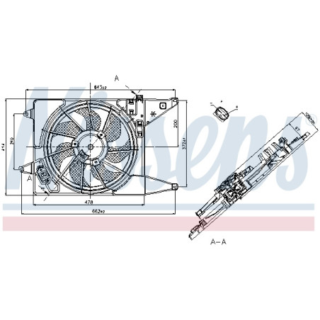 Ventilateur (refroidissement moteur) NISSENS