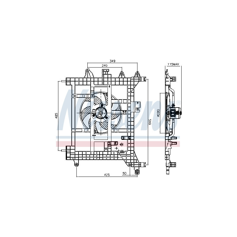 Ventilateur (refroidissement moteur) NISSENS