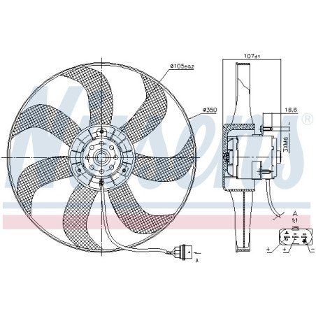 Ventilateur (refroidissement moteur) NISSENS