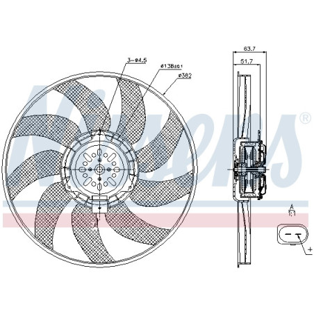 Ventilateur (refroidissement moteur) NISSENS