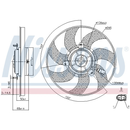 Ventilateur (refroidissement moteur) NISSENS