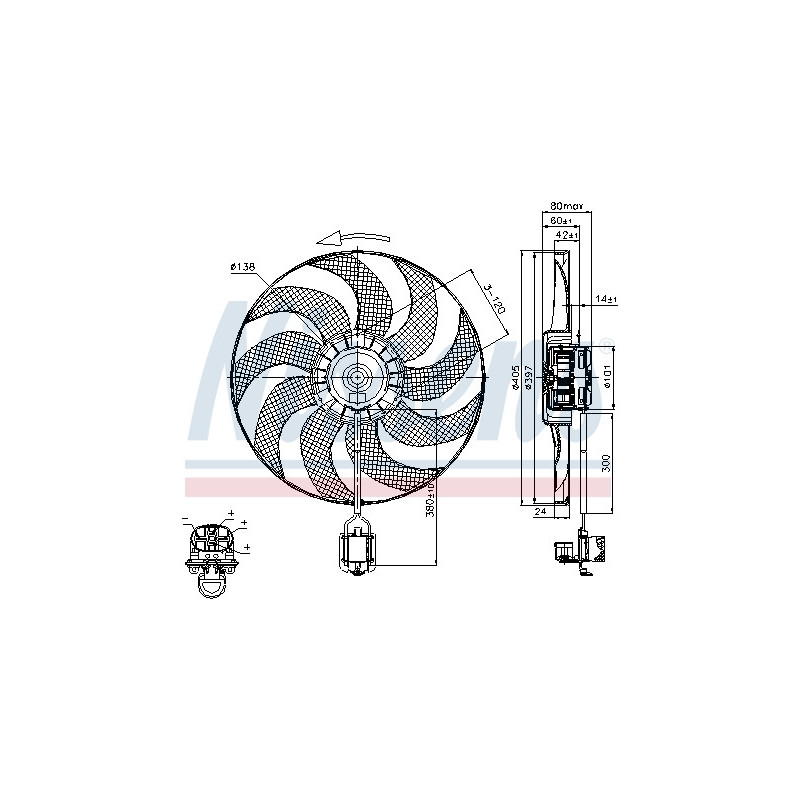 Ventilateur (refroidissement moteur) NISSENS