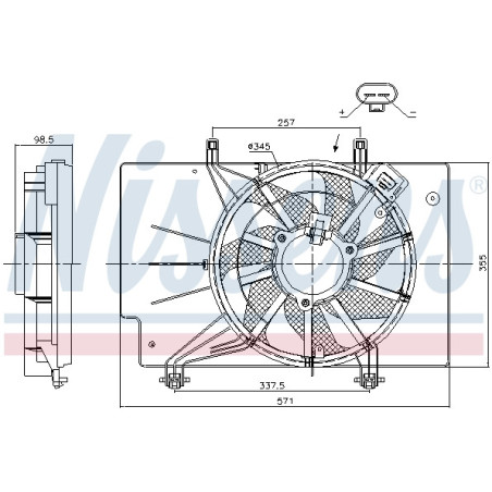 Ventilateur (refroidissement moteur) NISSENS