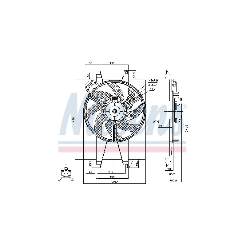 Ventilateur (refroidissement moteur) NISSENS
