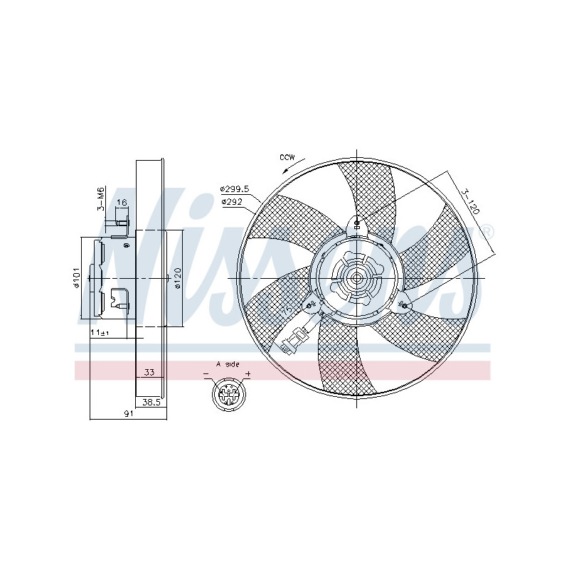 Ventilateur (refroidissement moteur) NISSENS