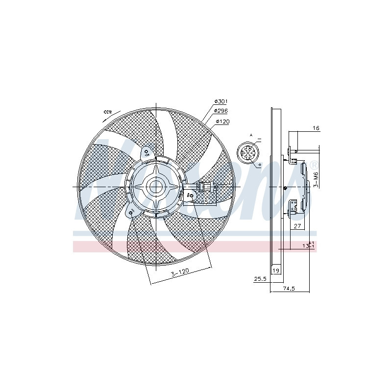 Ventilateur (refroidissement moteur) NISSENS