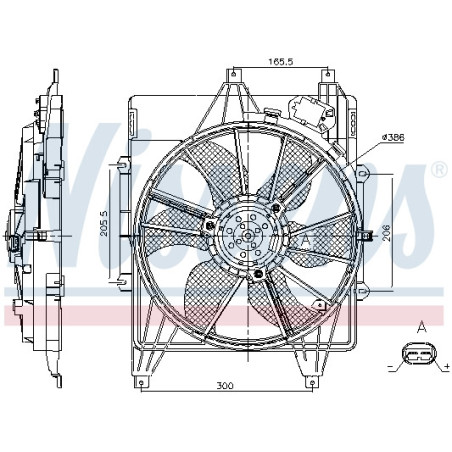 Ventilateur (refroidissement moteur) NISSENS
