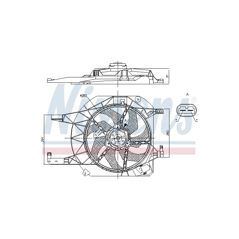 Ventilateur (refroidissement moteur) NISSENS