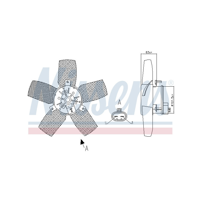 Ventilateur (refroidissement moteur) NISSENS