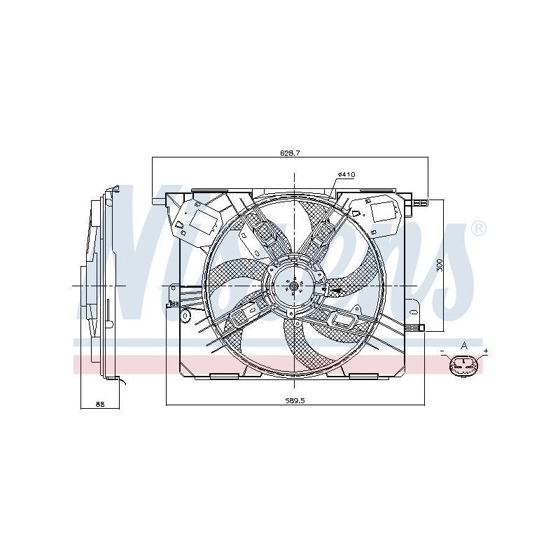 Ventilateur (refroidissement moteur) NISSENS