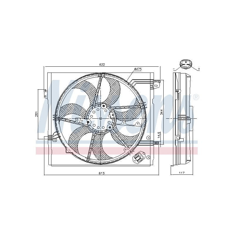 Ventilateur (refroidissement moteur) NISSENS