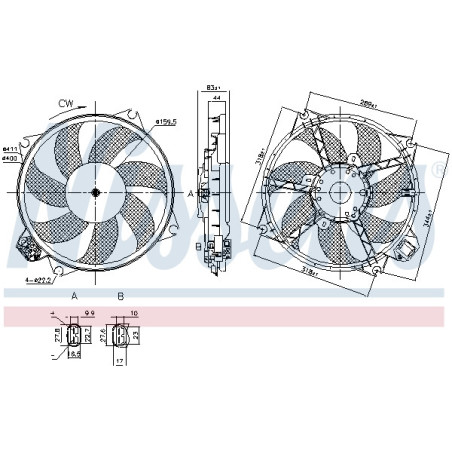 Ventilateur (refroidissement moteur) NISSENS