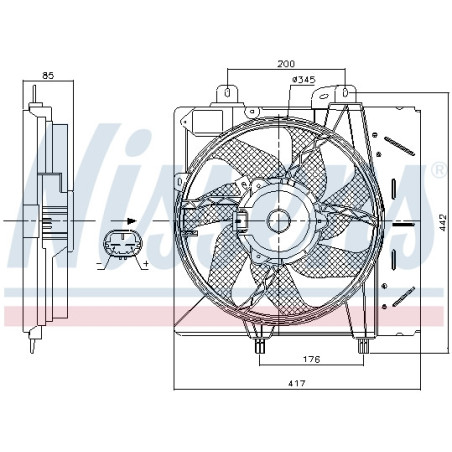 Ventilateur (refroidissement moteur) NISSENS
