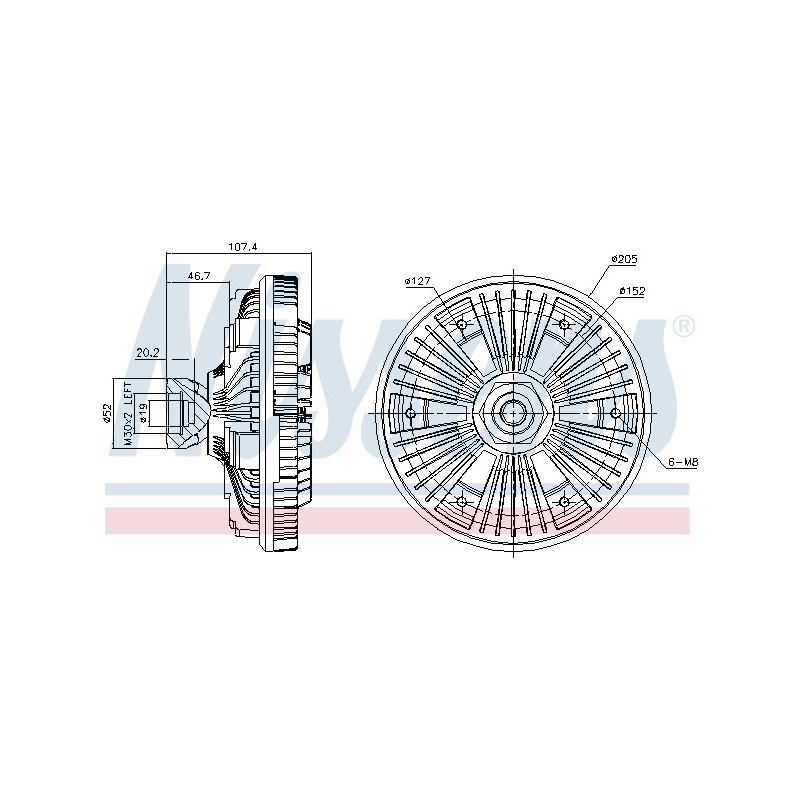 Visco-coupleur NISSENS
