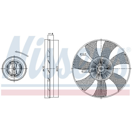 Visco-coupleur NISSENS