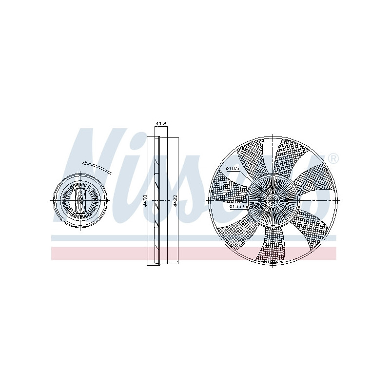 Visco-coupleur NISSENS