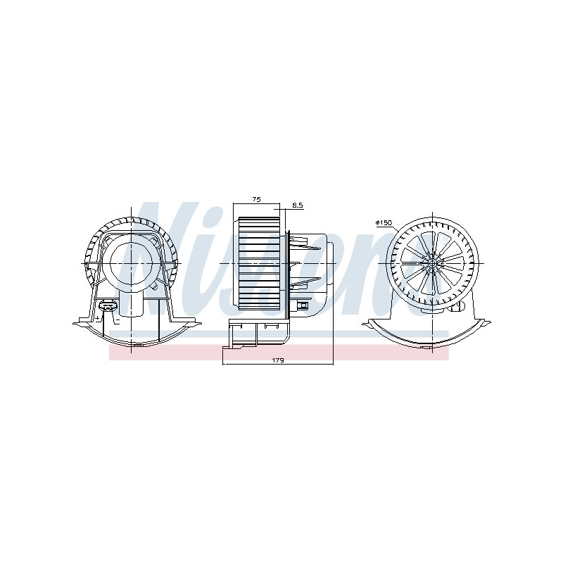 Pulseur d'air habitacle NISSENS