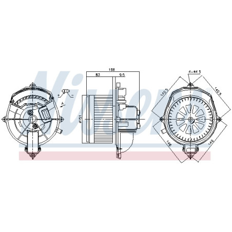 Pulseur d'air habitacle NISSENS