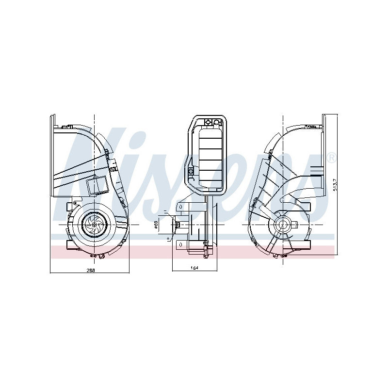 Pulseur d'air habitacle NISSENS